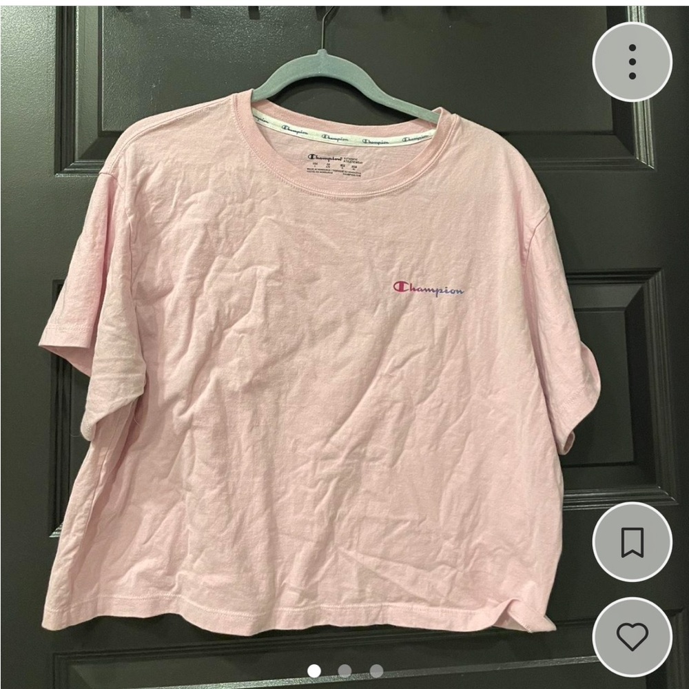 Champion Women's Light Pink Crop Top